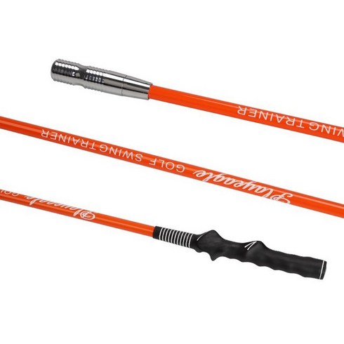 2023년 가성비 최고 맥스스피드 - 스윙연습기 골프 맥스스피드 프로임팩터 비거리 헤드스피드 매직 스틱 그립 보조 트레이너, 오렌지