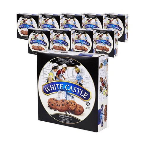 TORTO 화이트캐슬 초콜릿칩 버터쿠키 100g x 10개