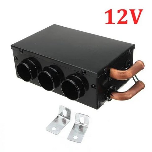 12V 24W 범용 휴대용 자동차 히터 밴 난방 공기 소형 성에 제거 장치 전기 제품 빨간색, [01] Black 12V