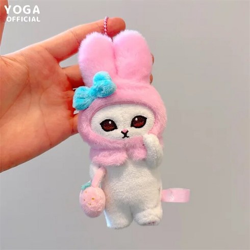 모후샌드 모프샌드 산리오 귀여운 쿠로미 항요돈 봉제 장난감 시나모롤 고양이 코스프레 모푸스와 일본 애니메이션 키체인 펜던트 소녀 선물 최신, [03] MelodyA