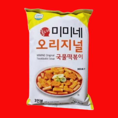 미미네 국물떡볶이 추억의 4봉, 오리지널 떡볶이 4봉
