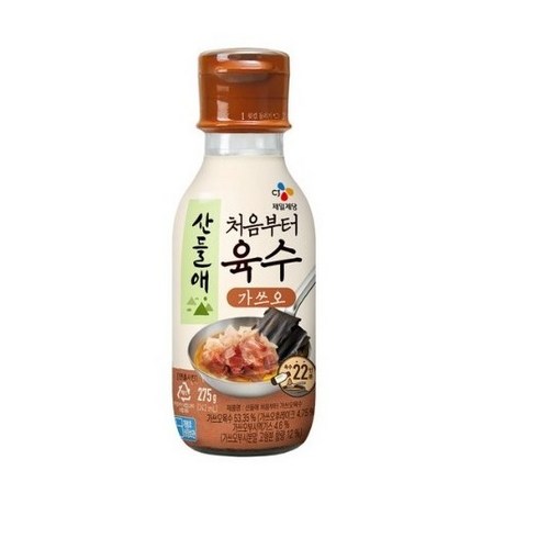 (상온)산들애 처음부터육수 가쓰오275gx2개, 275g, 2개