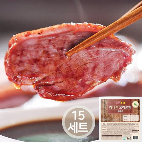 옛골토성 참나무 오리 훈제 바베큐 슬라이스, 15개, 150g