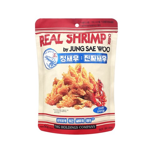 정새우 진짜새우 오리지널맛, 50g, 12개