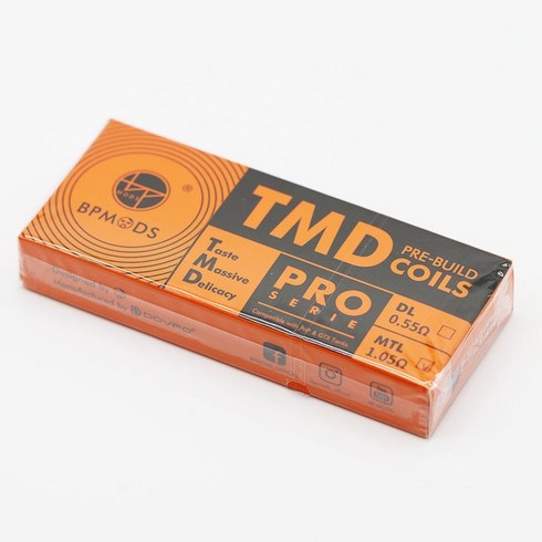 드릴비트 BP TMD 코일 0.3 0.55 0.88 1.05ohm 5 pcs/pack, [04] TMD 1.05 Ohm, 5개