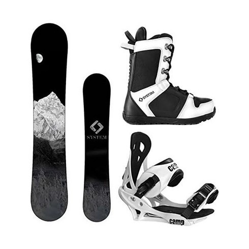 2023년 가성비 최고 써밋스키보드 - System 시스템 2024 MTN & 서밋 남성 스노우보드 패키지 완성, 153 cm, Boot Size 9