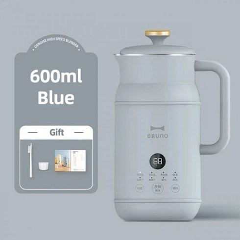 전기 착즙기 믹서기 다기능 두유 기계 벽 브레이킹 메이커 아침 식사 220V 600ml, 03 A 600ml Blue_02 UK