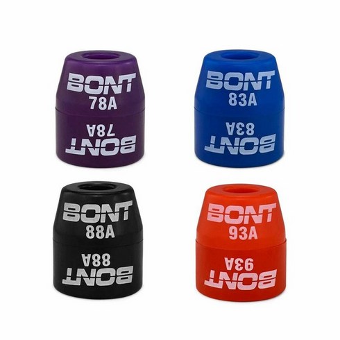 Bont 스케이트 - 교체용 탑 콘 또는 하단 배럴 쿠션 부싱 쿼드 롤러 더비 플레이트 서양 제조 93A 레드 8개, Top & Bottom (8pc), 93A Red, 93A Red