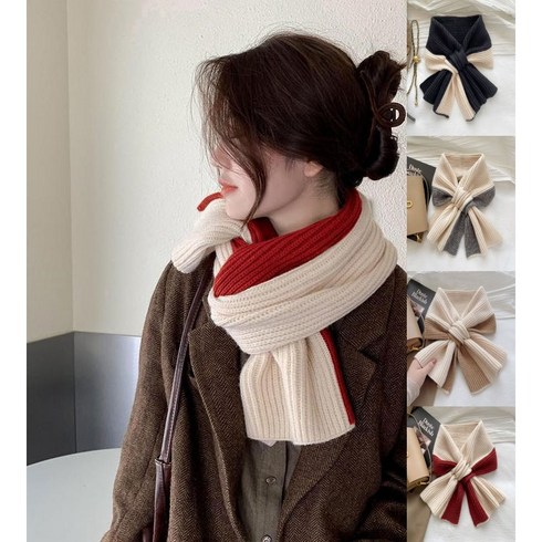 2023년 가성비 최고 연말선물 - 에스아임핏 데일리 크로스 니트 커플 목도리