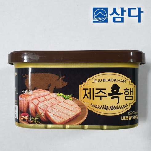 삼다 [삼다][선물세트] 제주 흑돼지로 만든 프리미엄 햄 선물세트 200g x 9캔 (총 1.8kg), 9개