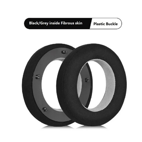 Focal Clear MG Pro Utopia Stellia Celestee HIFI 헤드폰 교체용 이어 패드 스폰지 이어 커버 귀마개 이어 쿠션, Black Grey Fibrous