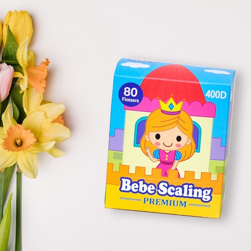 예쁜공주치실 베베스케일링 프리미엄어린이치실(80ea), 프리미엄치실 공주님 80pcs