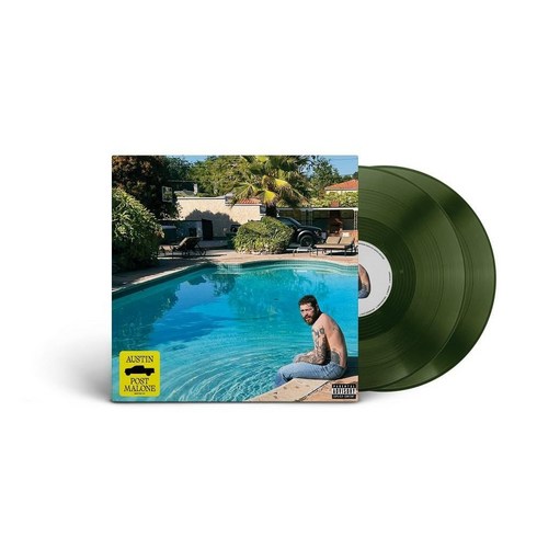 Post Malone 포스트 말론 LP 레코드 바이닐 Austin Forest Green 2 LP 앨범, 기본