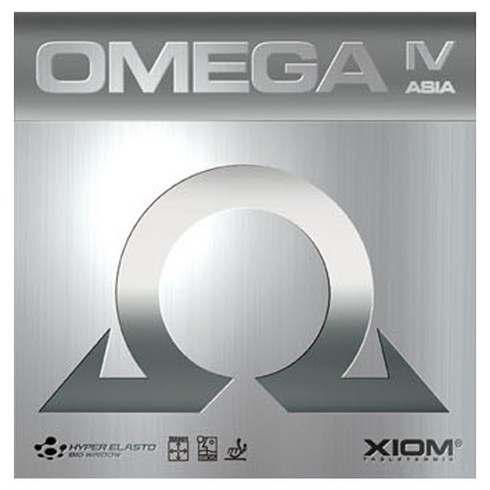 XIOM 엑시옴 오메가4 아시아 탁구러버 탁구라바, 적색 MAX