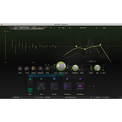 fabfilter Timeless 3 빈티지 테이프 딜레이 플러그인 팹 필터