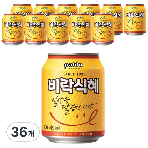 식혜 - 팔도 비락식혜, 238ml, 36개