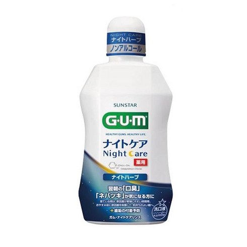 GUM 검 무알콜 구강청결제 덴탈린스S 450ml, 6개