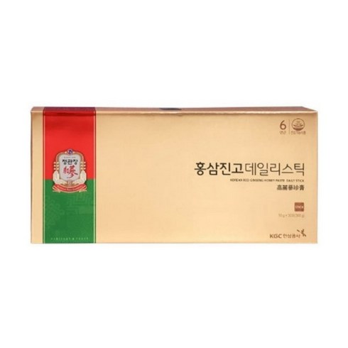 정관장 홍삼진고 데일리스틱 10g 30포 x 1박스 부모님선물 홍삼진액, 30회분