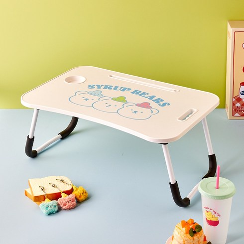 [버터샵] 시럽베어 폴딩 테이블, 1개