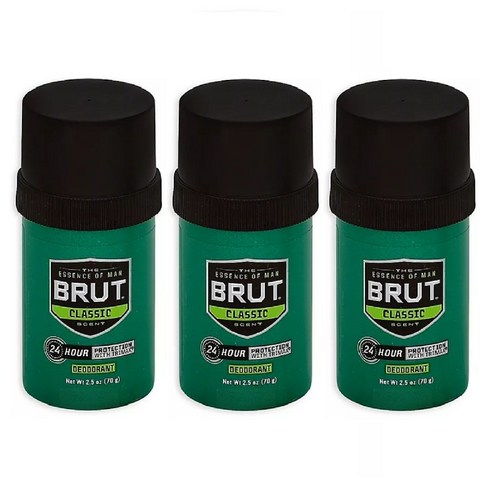 Brut 브룻 미국 클래식 데오드란트 스틱 70g 3팩, 3개