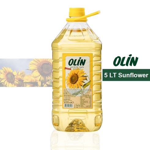 올린 해바라기유 5리터 Olin sunflower oil 5 리터, 2개, 5L