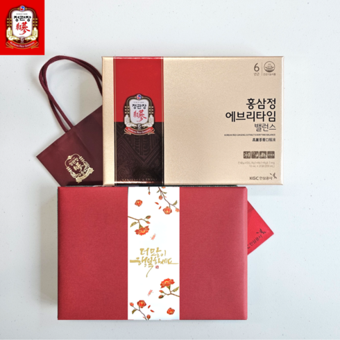 정관장 홍삼정 에브리타임 밸런스 20포 200ml 백화점 수제 포장 선물세트
