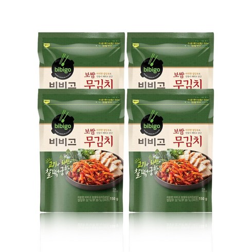 비비고보쌈김치 - 올따옴 CJ 냉장 비비고 보쌈무김치 150g, 12개