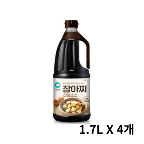 청정원 장아찌 간장소스, 2개, 3.4L