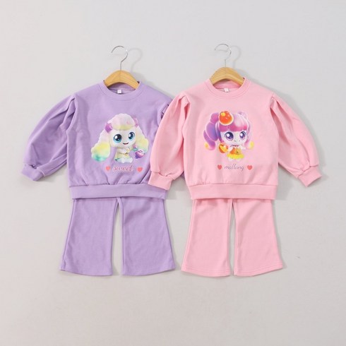 봄신상 캐릭터포실말랑 상하복세트 (3color)