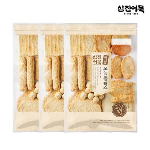 오뎅 - 삼진어묵 [삼진어묵] 옛날모듬어묵 1Kg x 3개