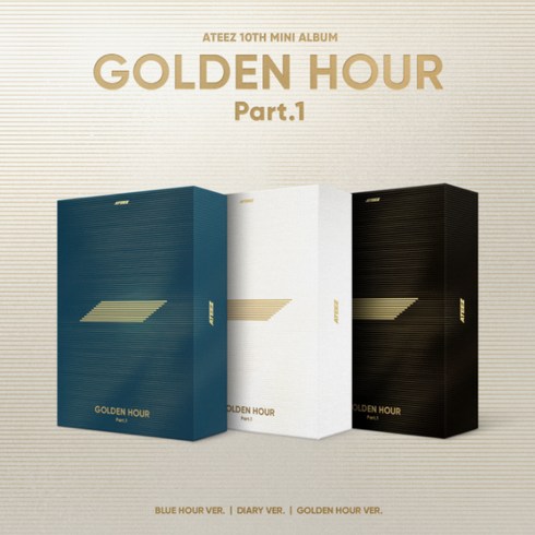 에이티즈 - (3종세트)에이티즈 - GOLDEN HOUR : Part.1 / 10집 미니앨범, 중복없는 3개 set