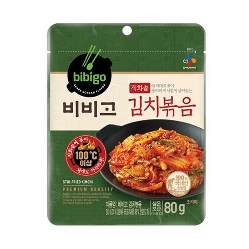 비비고김치볶음 - 비비고 김치볶음, 80g, 20개