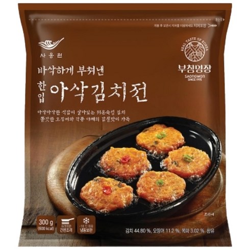 김치전 - 사옹원 한입아삭김치전 300g, 4개