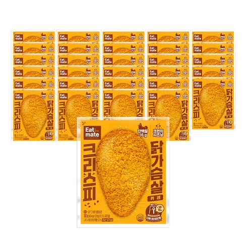 잇메이트크리스피닭가슴살 - [랭킹닭컴] 잇메이트 크리스피 닭가슴살 카레, 30개, 90g