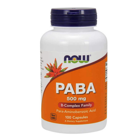 PABA 500mg 100 Capsules (Pack of 2), 100캡슐, 2개