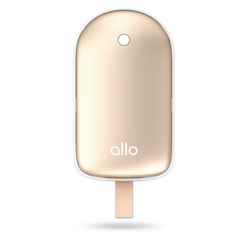 2023년 가성비 최고 알로코리아손난로 - 알로코리아 충전식 휴대용 손난로 보조배터리 LOVE 전기 핫팩, 골드