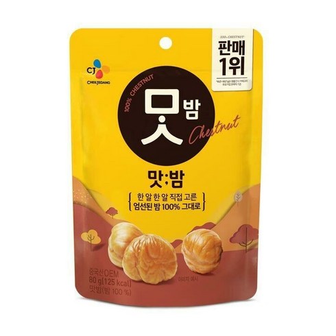맛밤 - CJ제일제당 맛밤, 80g, 24개