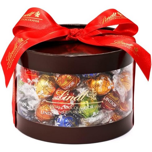 린츠 Lindt 초콜릿 선물 린드 선물상자 개별포장 선물 손가방 포함, 50개 (x1)개, 우유g