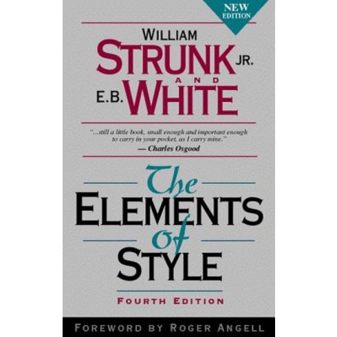 (영문도서) The Elements of Style Hardcover, Pearson