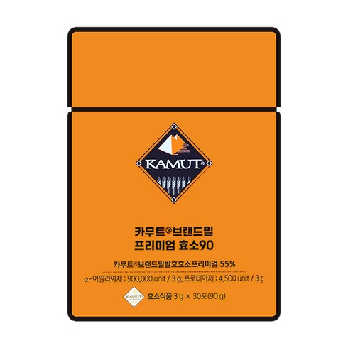 카무트프리미엄효소 12카무트 300g 1팩 - 그레인온 카무트 브랜드밀 프리미엄 효소 90 3g, 90g, 1개