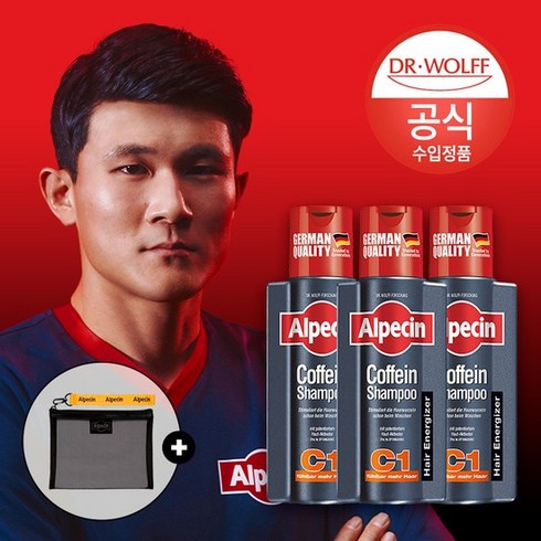 카페인샴푸 - [김민재의 샴푸] 카페인 샴푸 C1 모발 강화 250ml x 3, 없음, 3개