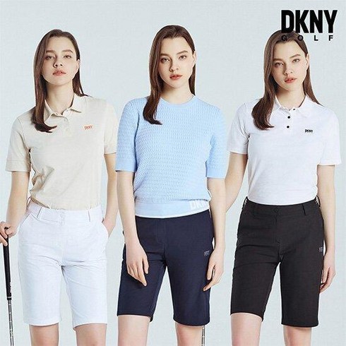 썸머 여성 하프 팬츠 3종 - DKNY GOLF 여성 24SS 여름 기능성 골프 하프팬츠3종