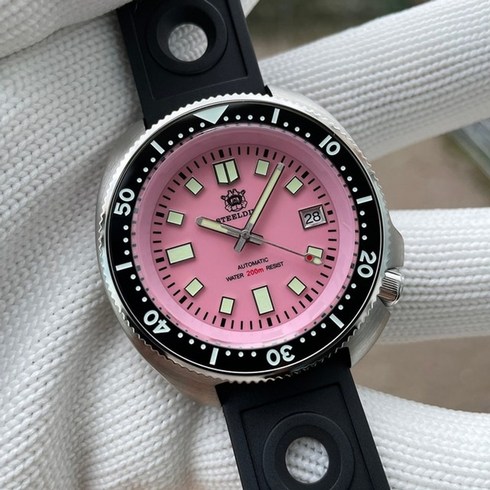 sd1970b new arrival 2022 stainless steel steeldive brand 44mm men nh35 자동 다이빙 시계 세라믹 베젤 포함