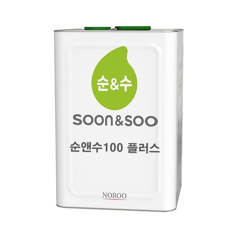 페인트 - 노루페인트 순앤수100 친환경 수성페인트 벽지 벽면 내부용 무광 백색 18L, 1개