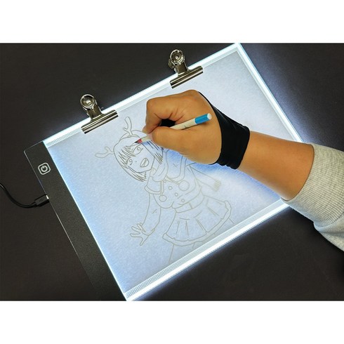 네이처핏 LED 드로잉 패드 스케치 보드 라이트박스 A4 3단 밝기, 1개