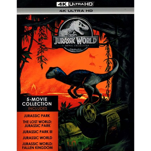쥬라기공원블루레이 - 쥬라기 공원(Jurassic Park) 5-Movie Collection(블루레이 5Disc 4K UHD 초회판)