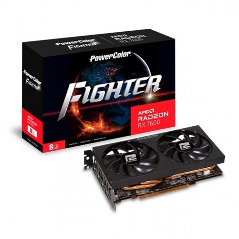 rx7600 - PowerColor PowerColor 라데온 RX 7600 Fighter D6 8GB 대원씨티에스