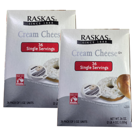 라스카스 크림치즈 스프레드, 1.02kg, 2개