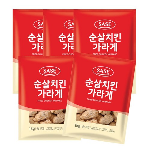 사세 순살치킨 가라게 1kg, 5개