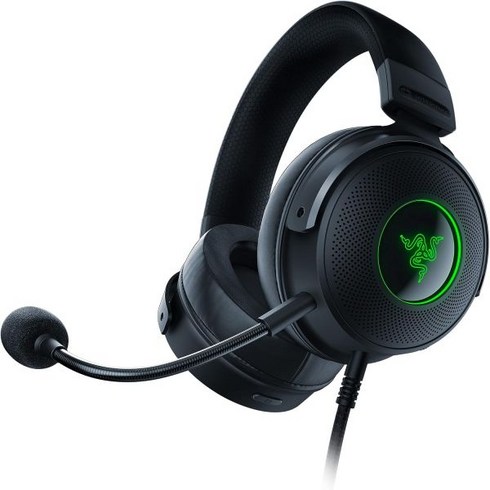 Razer Kraken V3 HyperSense 유선 USB 게임용 헤드셋(햅틱 기술 포함): Triforce 티타늄 50mm 드라이버 - THX 공간 오디오 하이브리드 패브릭 및, 상품선택, 한개옵션0, 한개옵션1